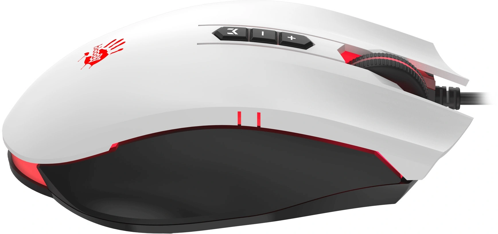 Мышь A4Tech Bloody ES7 белый оптическая 6000dpi USB 8but (ES7 PANDA WHITE) — миниатюра 4