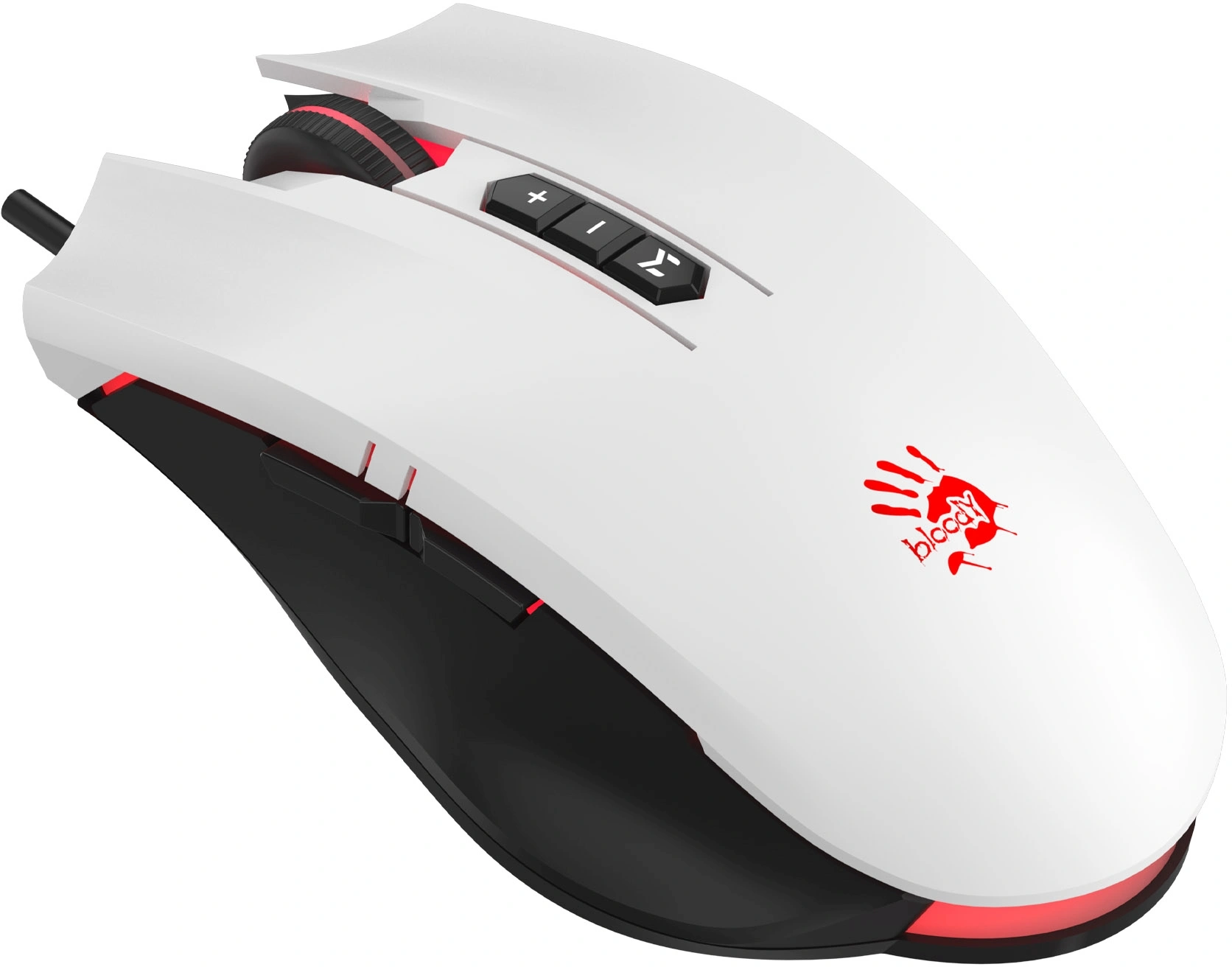 Мышь A4Tech Bloody ES7 белый оптическая 6000dpi USB 8but (ES7 PANDA WHITE) — миниатюра 8