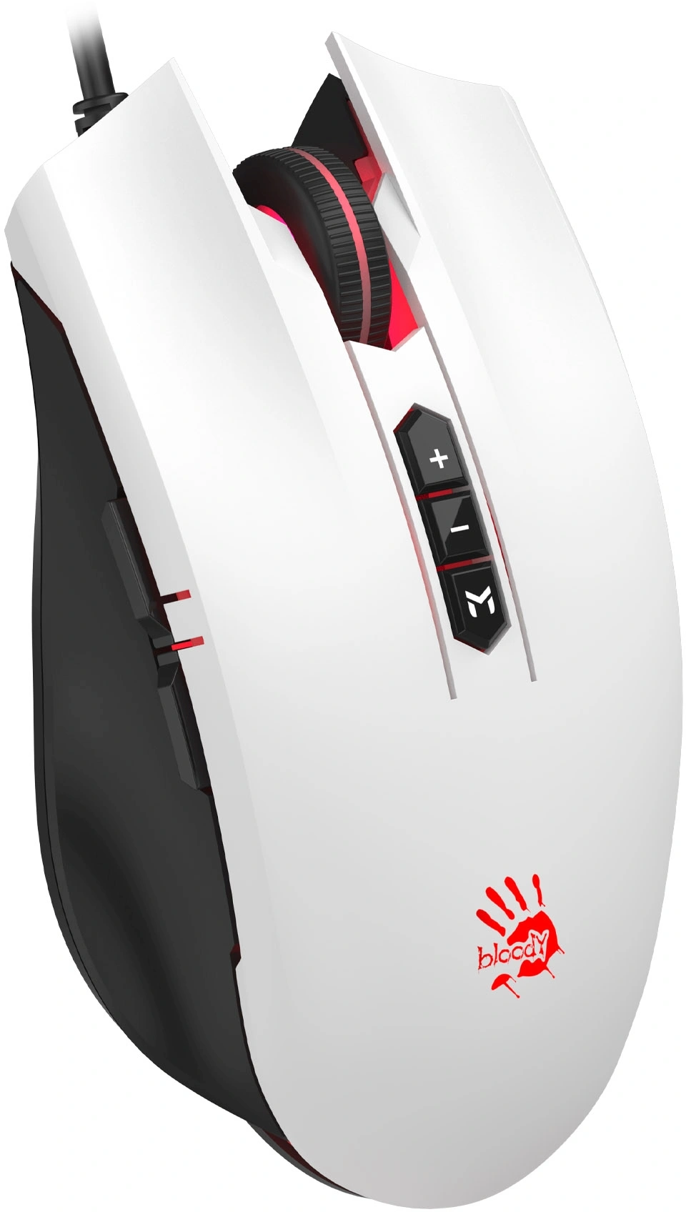 Мышь A4Tech Bloody ES7 белый оптическая 6000dpi USB 8but (ES7 PANDA WHITE) — миниатюра 9