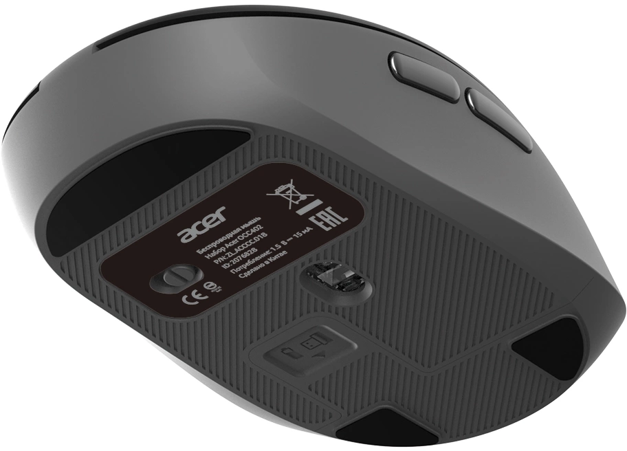 Клавиатура + мышь Acer OCC402 клав:черный мышь:черный USB беспроводная slim Multimedia (ZL.ACCCC.018) — миниатюра 10