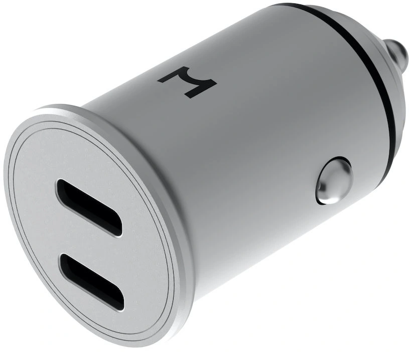 Автомобильное зар./устр. Magssory cch002 45W 3A+2.25A (PD+QC+AFC) USB Type-C универсальное темно-серый — миниатюра 3