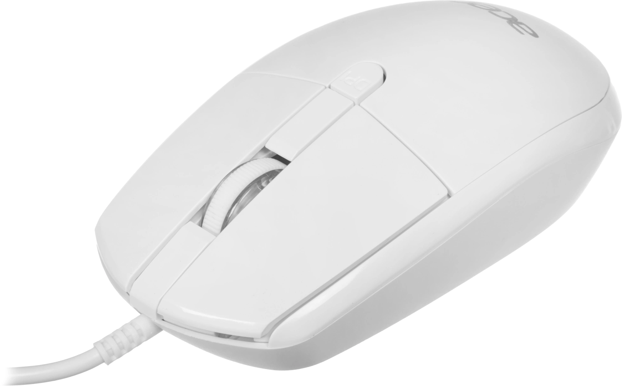 Мышь Acer OMW401 белый оптическая 2000dpi USB 4but (ZL.MCEEE.030) — миниатюра 7