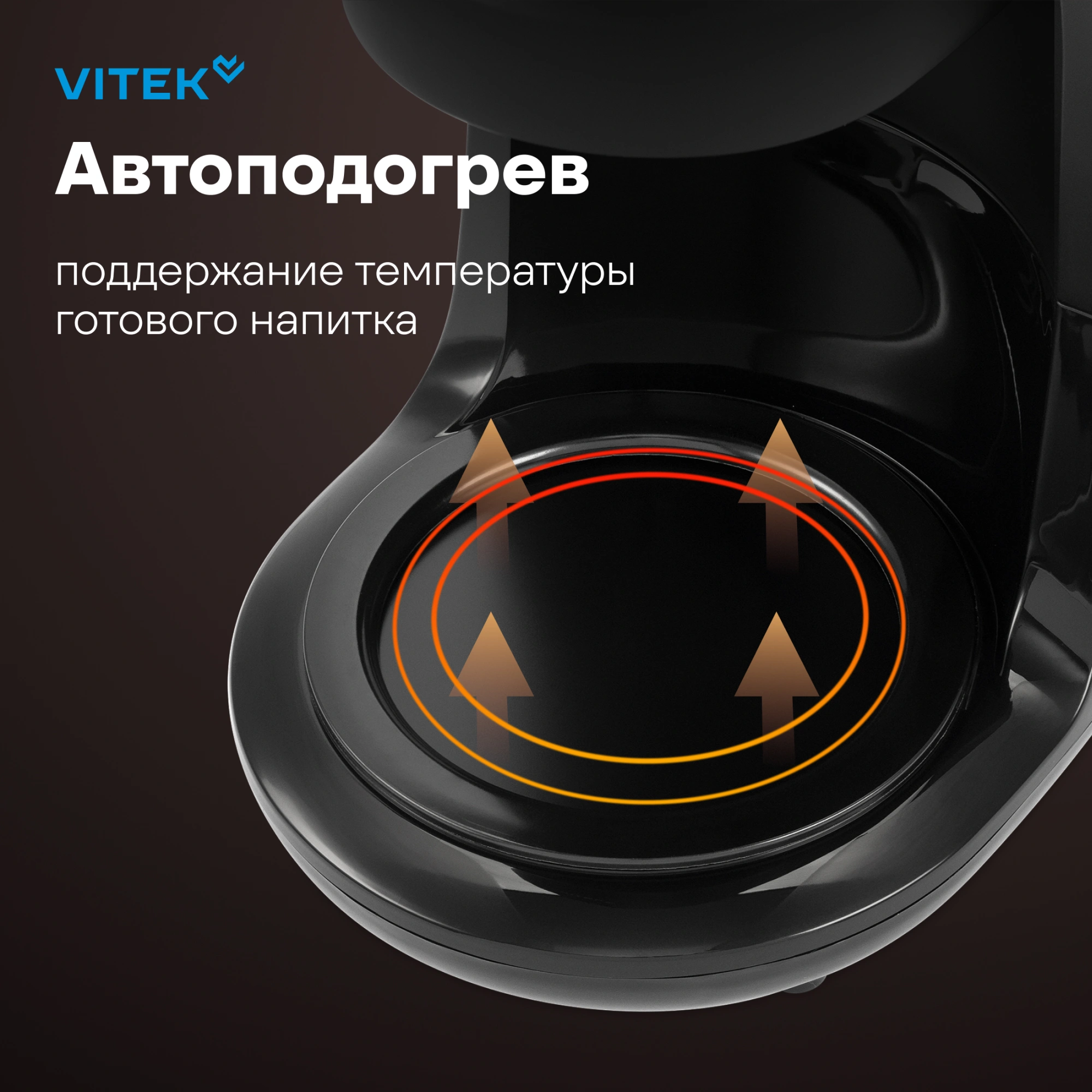 Кофеварка капельная Vitek VT-CMD1700 900Вт черный — миниатюра 16