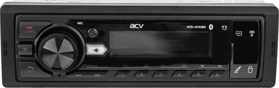 Автомагнитола ACV AVS-401UBG 1DIN 4x50Вт v5.0 USB 2.0 AUX 1.3" 2 RDS (43342) — миниатюра 2
