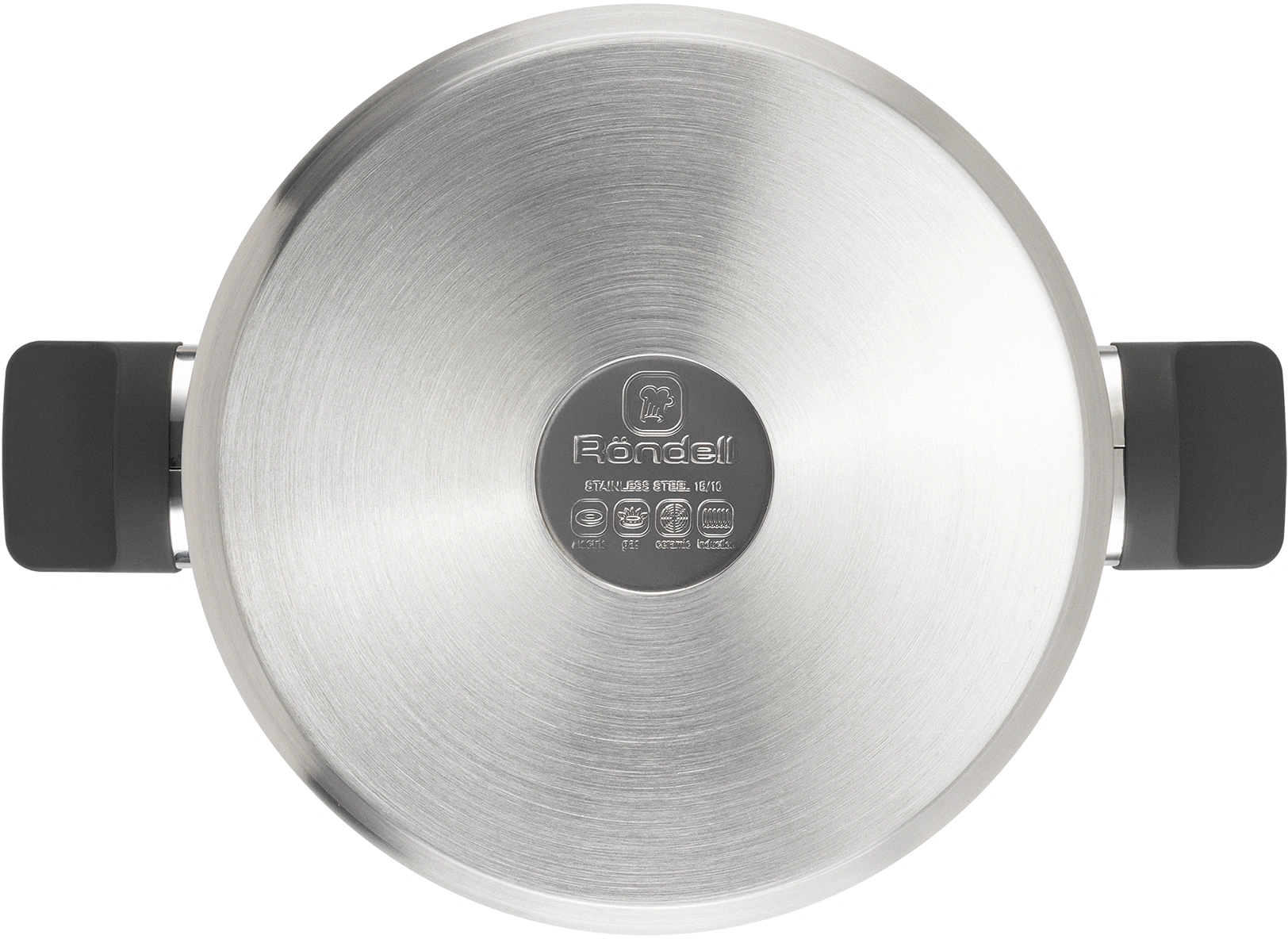 Кастрюля Rondell Chambray RDS-1956 4.8л. d=24см (с крышкой) стальной — миниатюра 4
