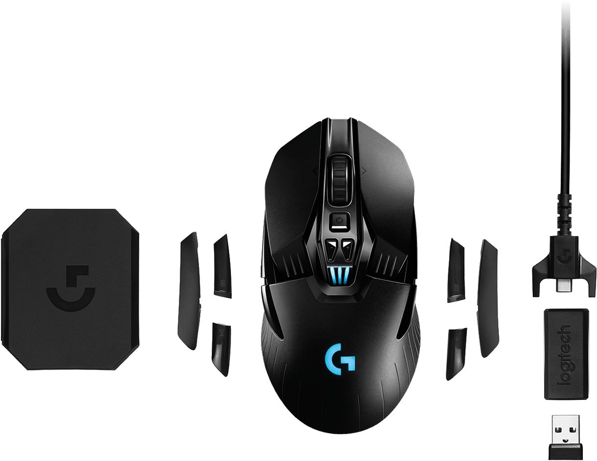 Мышь Logitech G903 LightSpeed Hero черный оптическая 25600dpi беспров. USB 9but (910-005674) — миниатюра 3