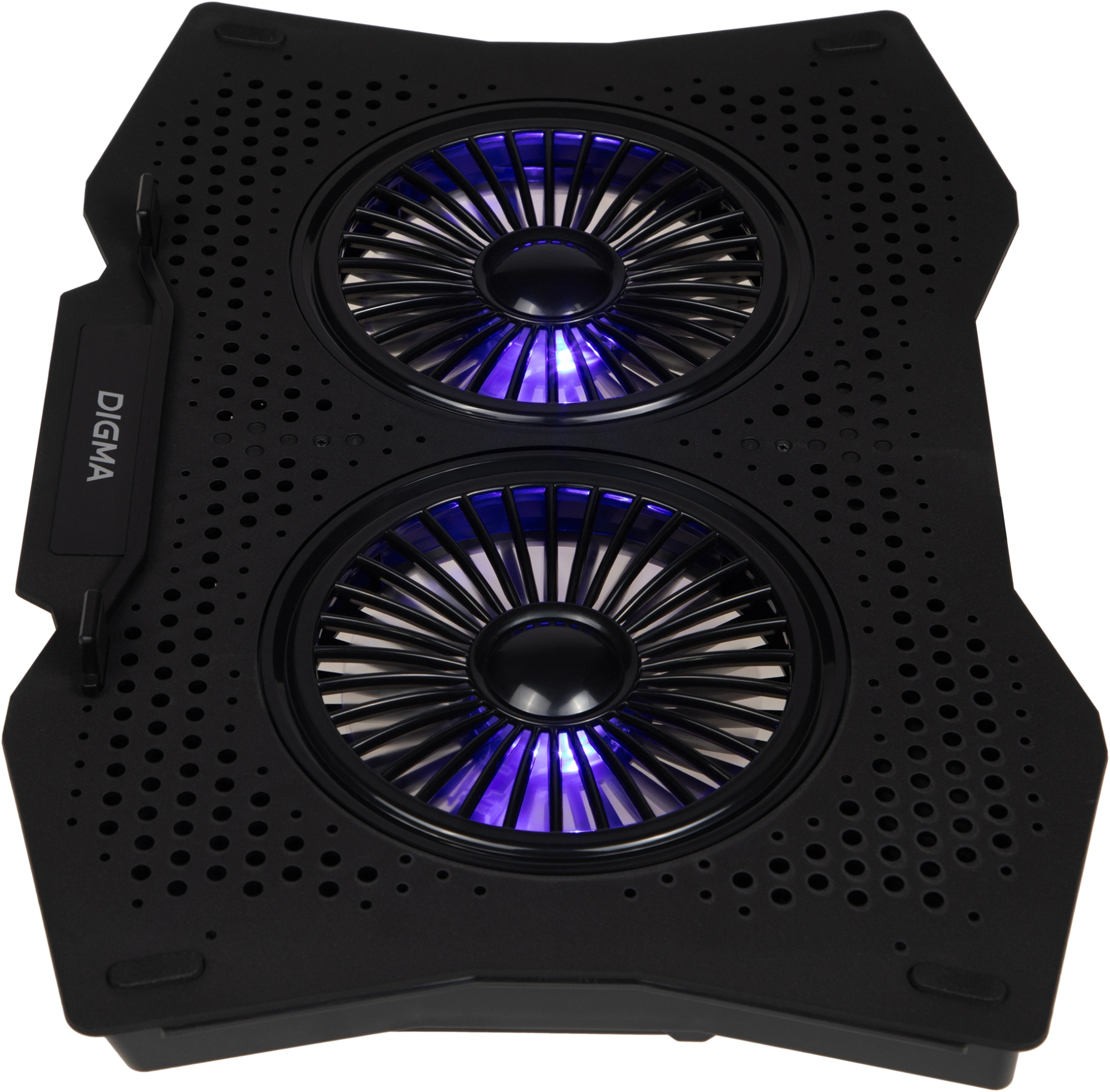 Подставка для ноутбука Digma D-NCP180-2x110 18" 410x280x34мм 20дБ 2xUSB 2x 110ммFAN 700г пластик ABS черный — миниатюра 2