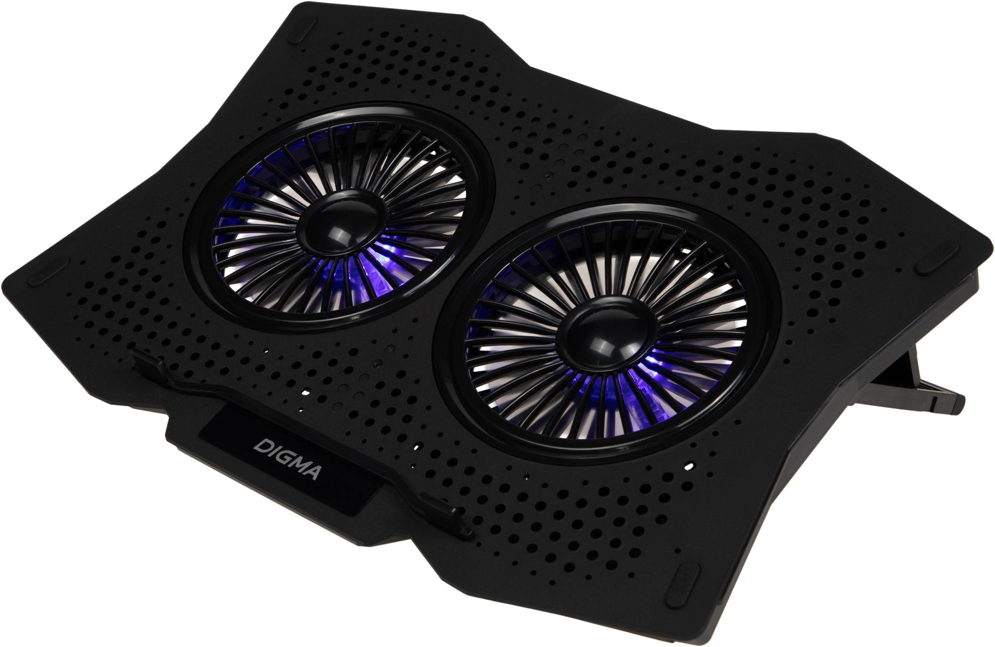 Подставка для ноутбука Digma D-NCP180-2x110 18" 410x280x34мм 20дБ 2xUSB 2x 110ммFAN 700г пластик ABS черный — миниатюра 8