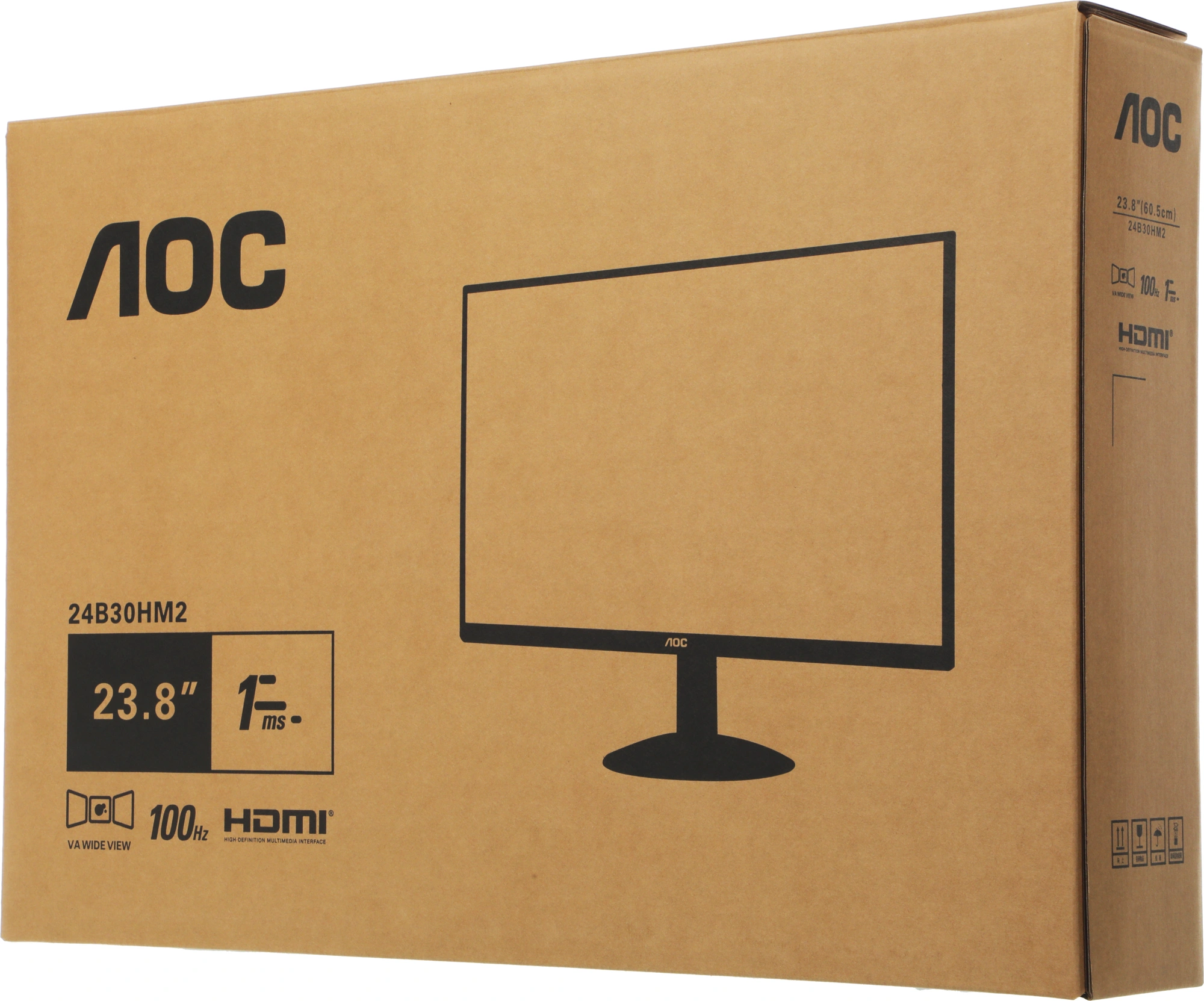 Монитор AOC 23.8" Value Line 24B30HM2 черный VA LED 4ms 16:9 HDMI матовая 250cd 178гр/178гр 1920x1080 100Hz VGA FHD 2.44кг — миниатюра 13