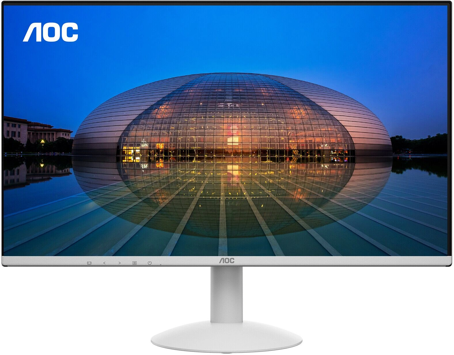 Монитор AOC 23.8" 24B30H3/BW белый IPS LED 16:9 HDMI матовая 300cd 178гр/178гр 1920x1080 120Hz VGA FHD 2.5кг — фото 1