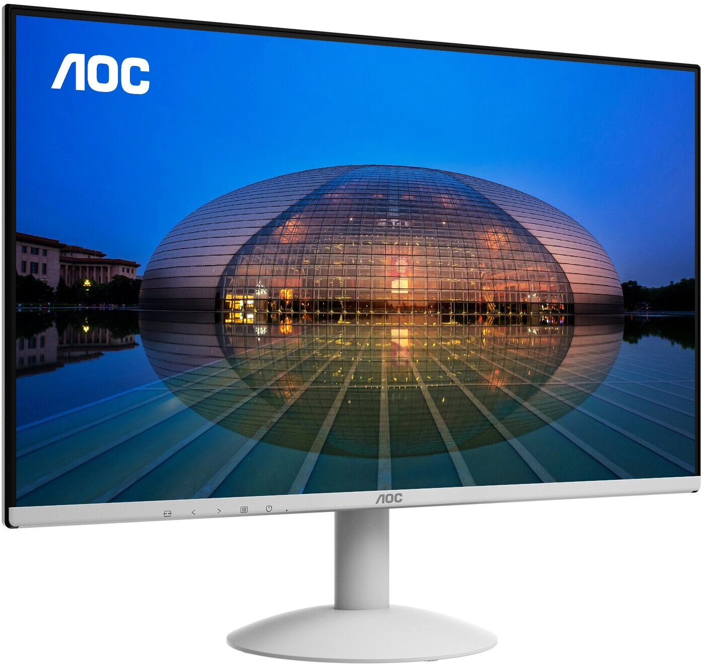 Монитор AOC 23.8" 24B30H3/BW белый IPS LED 16:9 HDMI матовая 300cd 178гр/178гр 1920x1080 120Hz VGA FHD 2.5кг — миниатюра 3