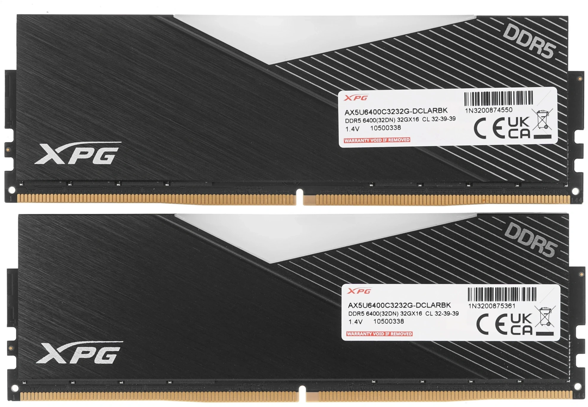 Память DDR5 2x32GB 6400MHz A-Data AX5U6400C3232G-DCLARBK XPG Lancer RGB RTL Gaming PC5-51200 CL32 DIMM UDIMM 288-pin 1.35В kit dual rank с радиатором Ret — миниатюра 8