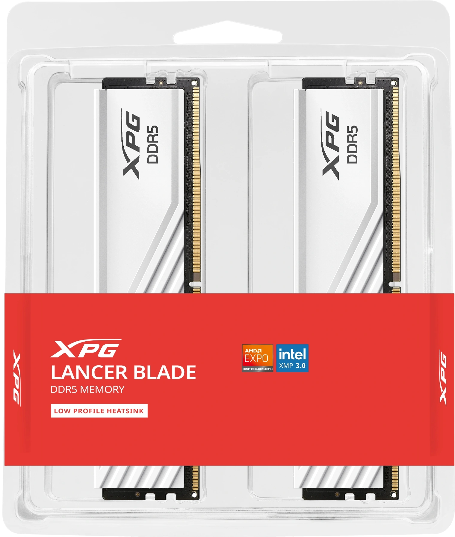 Память DDR5 2x16GB 6400MHz A-Data AX5U6400C3216G-DTLABWH XPG Lancer Blade RTL Gaming PC5-51200 CL32 DIMM UDIMM ECC 288-pin 1.4В kit dual rank с радиатором Ret — миниатюра 4