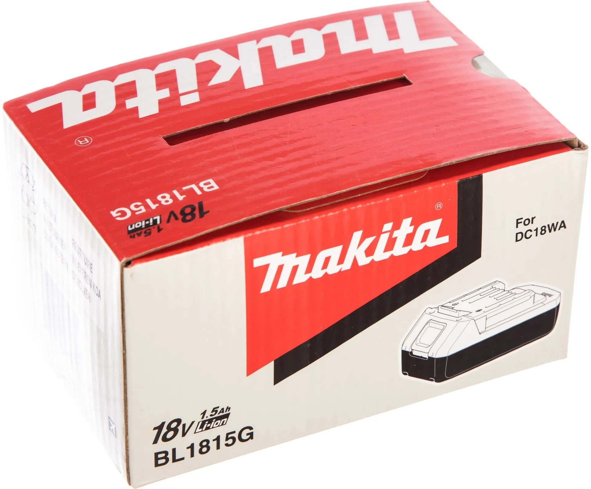Батарея аккумуляторная Makita BL1815G 18В 1.5Ач Li-Ion (198186-3) — миниатюра 4