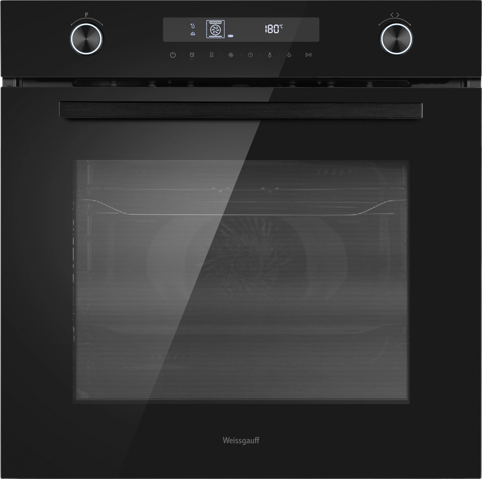 Духовой шкаф Электрический Weissgauff EOM 741 PDB Black Edition черный — фото 1
