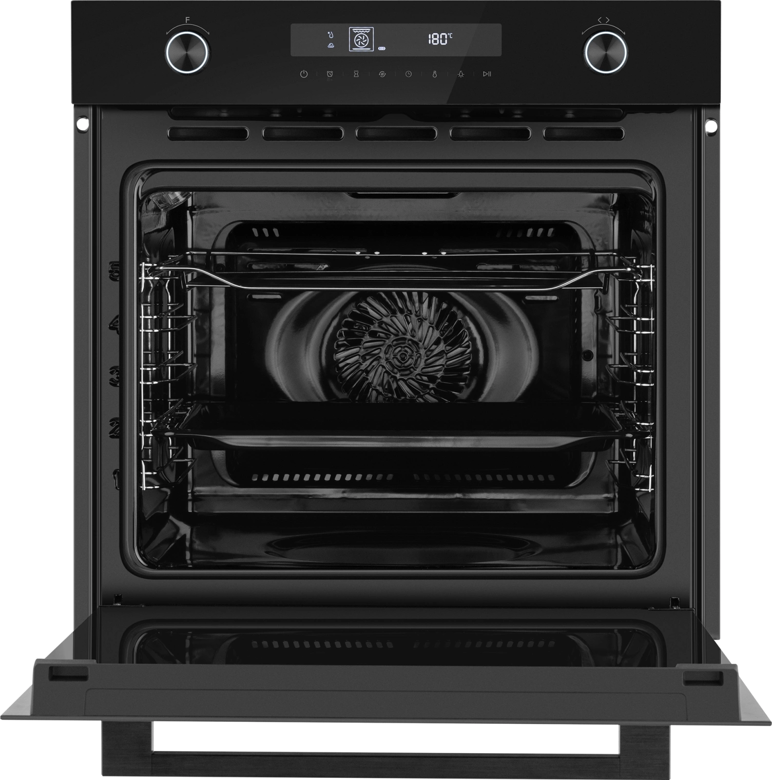 Духовой шкаф Электрический Weissgauff EOM 741 PDB Black Edition черный — миниатюра 2