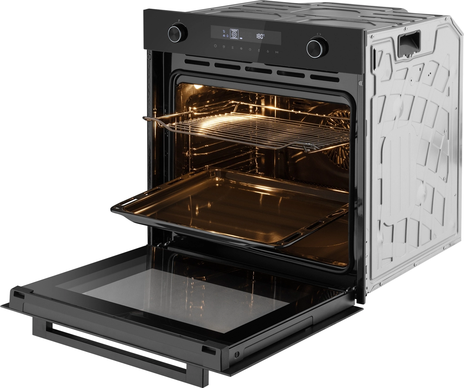 Духовой шкаф Электрический Weissgauff EOM 741 PDB Black Edition черный — миниатюра 9