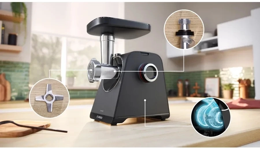 Мясорубка Bosch MFWS440B 1900Вт черный — миниатюра 3