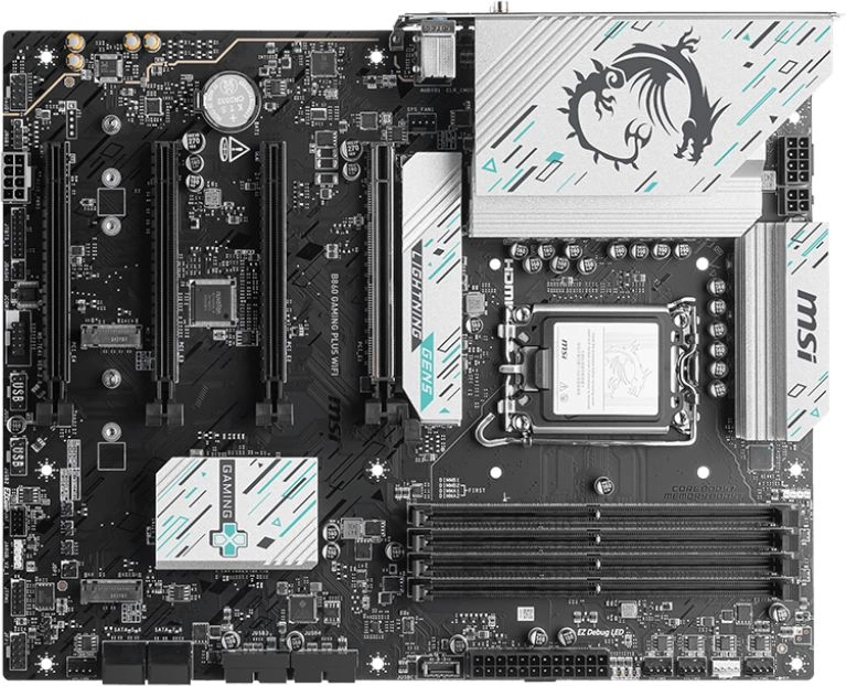 Материнская плата MSI B860 GAMING PLUS WIFI Soc-1851 Intel B860 4xDDR5 ATX AC`97 8ch(7.1) 5Gigabit RAID+HDMI+DP — миниатюра 4