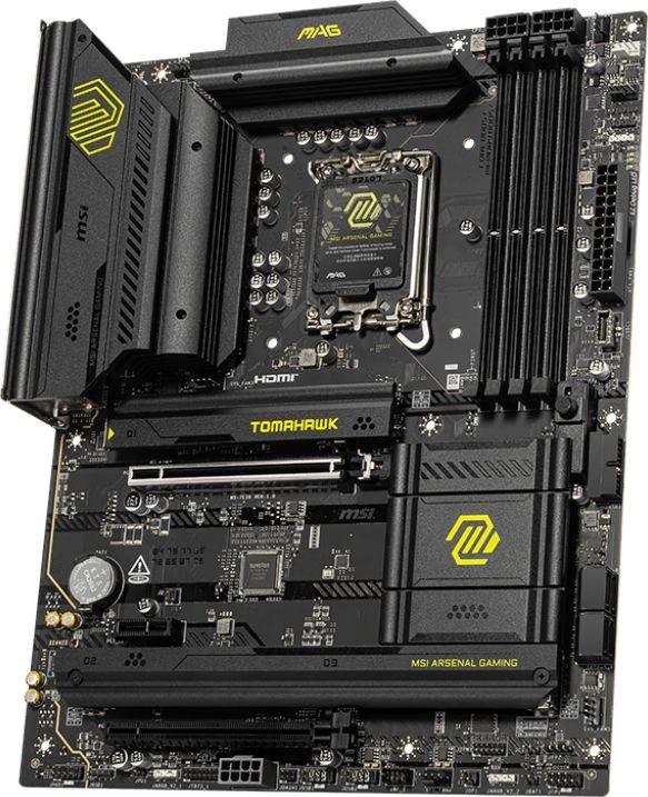 Материнская плата MSI MAG B860 TOMAHAWK WIFI Soc-1851 Intel B860 4xDDR5 ATX AC`97 8ch(7.1) 5Gigabit RAID+HDMI+DP — миниатюра 2