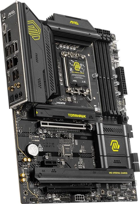 Материнская плата MSI MAG B860 TOMAHAWK WIFI Soc-1851 Intel B860 4xDDR5 ATX AC`97 8ch(7.1) 5Gigabit RAID+HDMI+DP — миниатюра 3