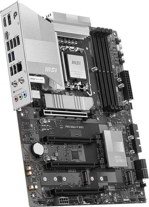 Материнская плата MSI PRO B860-P WIFI Soc-1851 Intel B860 4xDDR5 ATX AC`97 8ch(7.1) 5Gigabit RAID+HDMI+DP — фото 1