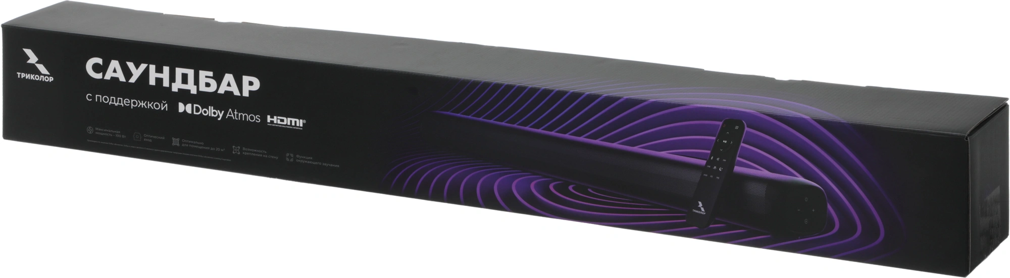 Саундбар Триколор TR-SB-02 2.0 100Вт черный — миниатюра 13