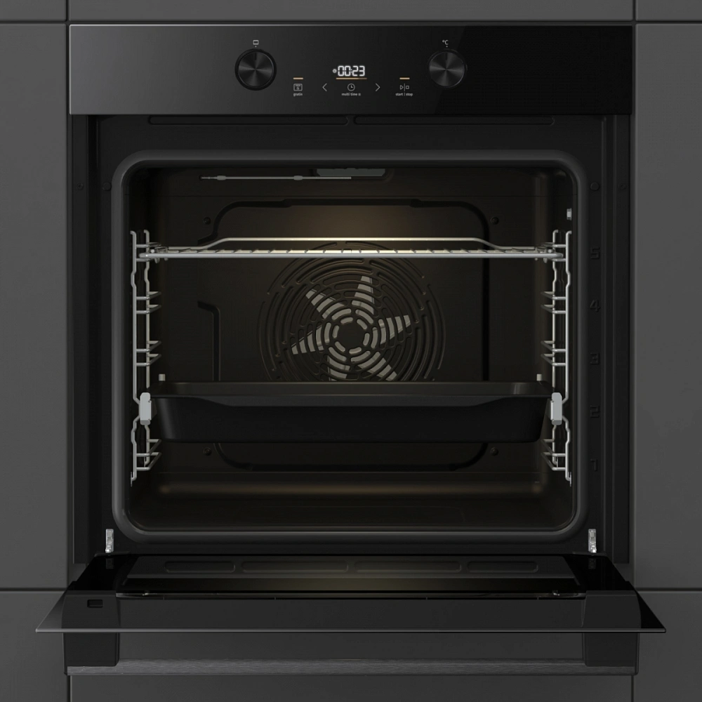 Духовой шкаф Электрический Gorenje BOS6737E05DBG черный — миниатюра 2
