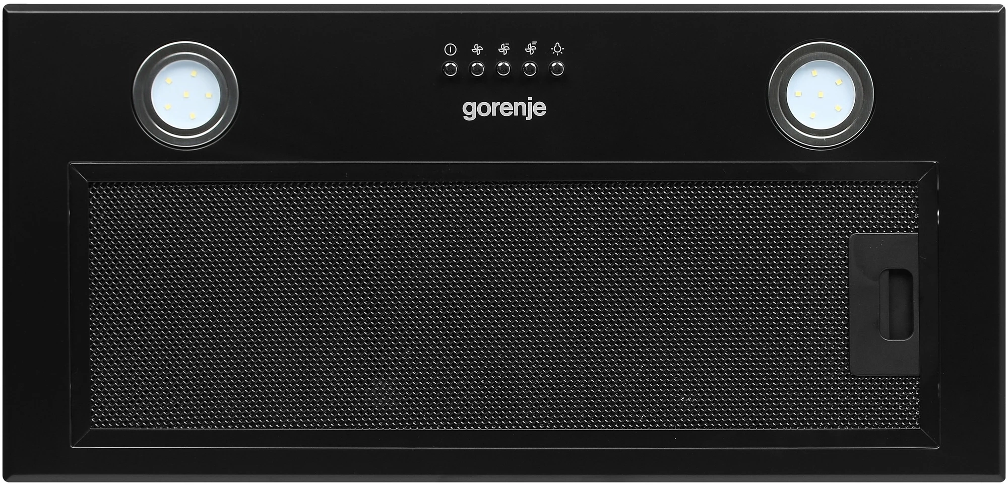 Вытяжка встраиваемая Gorenje BHI626E6B черный управление: кнопочное (1 мотор) — миниатюра 8