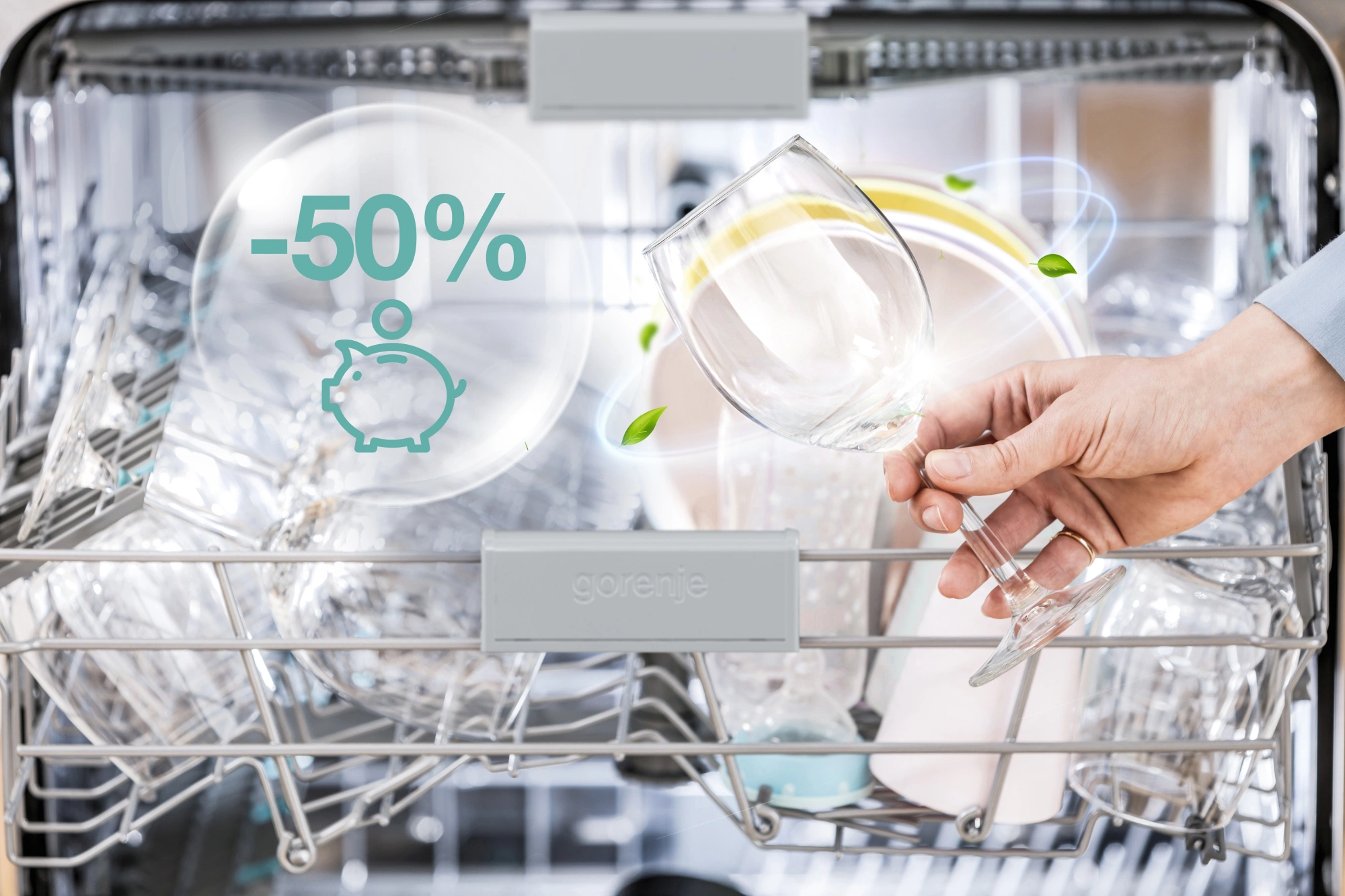 Посудомоечная машина встраив. Gorenje GV642D90 1900Вт полноразмерная — миниатюра 9