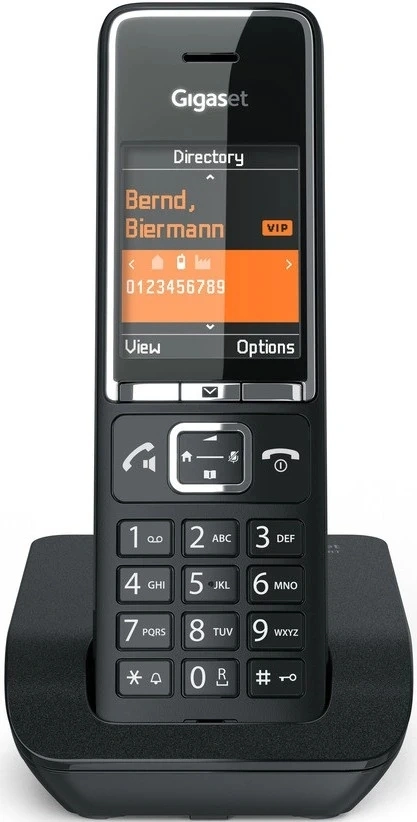 Р/Телефон Dect Gigaset Comfort 550 черный АОН — миниатюра 4