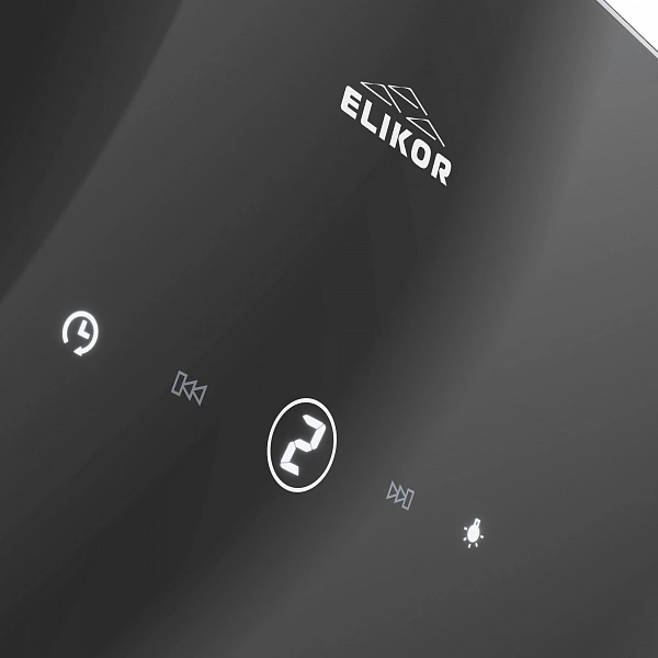 Вытяжка каминная Elikor Wave BK 50 черный управление: сенсорное (1 мотор) — миниатюра 9