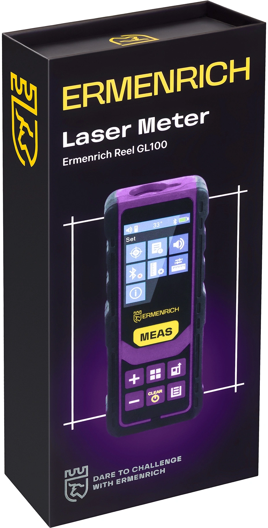 Лазерный дальномер Ermenrich Reel PRO GL100 3кл.лаз. 535нм цв.луч. зеленый в кейсе (84558) — миниатюра 7