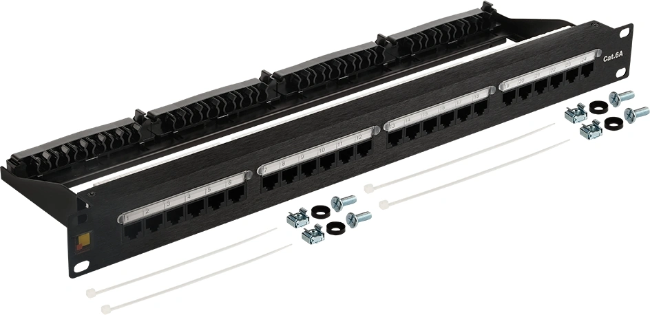 Патч-панель Lanmaster LAN-PPN24U6 19" 1U 24xRJ45 кат.6 UTP — фото 1
