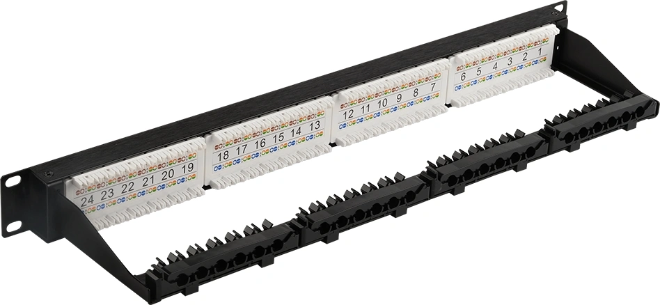 Патч-панель Lanmaster LAN-PPN24U6 19" 1U 24xRJ45 кат.6 UTP — миниатюра 2