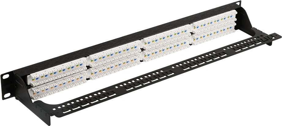 Патч-панель Lanmaster LAN-PPC48U6A 19" 1U 48xRJ45 кат.6A UTP — миниатюра 2