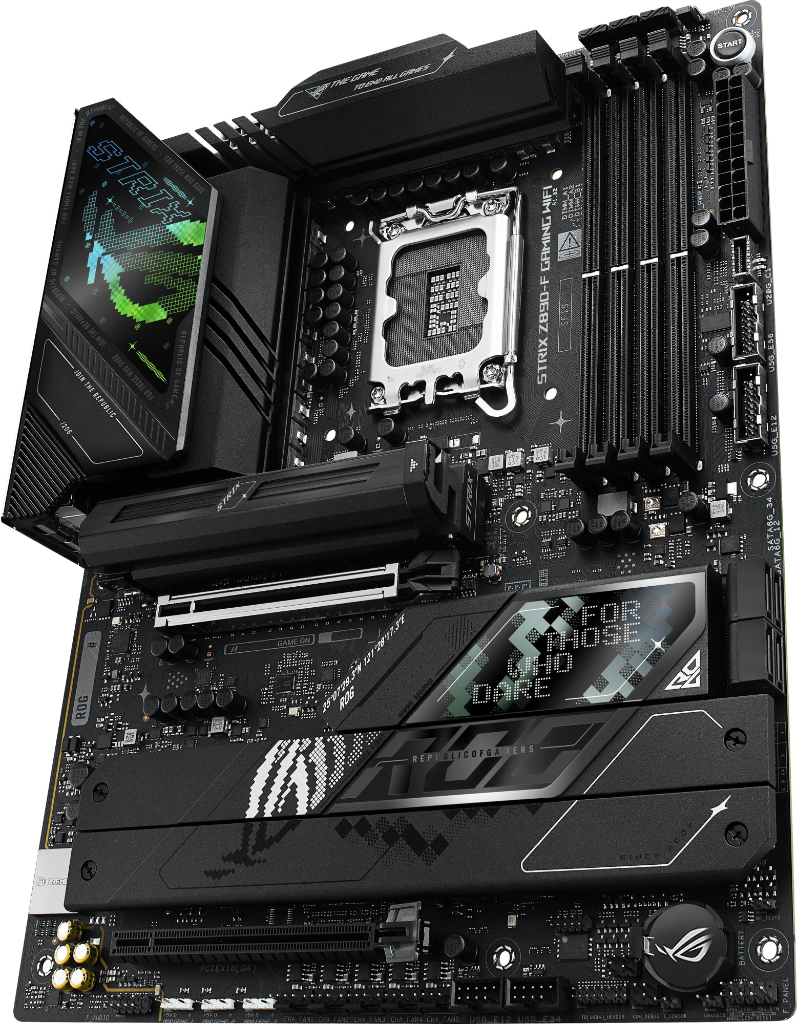 Материнская плата Asus ROG STRIX Z890-F GAMING WIFI Soc-1851 Intel Z890 4xDDR5 ATX AC`97 8ch(7.1) 2.5Gg RAID+HDMI+DP — миниатюра 2
