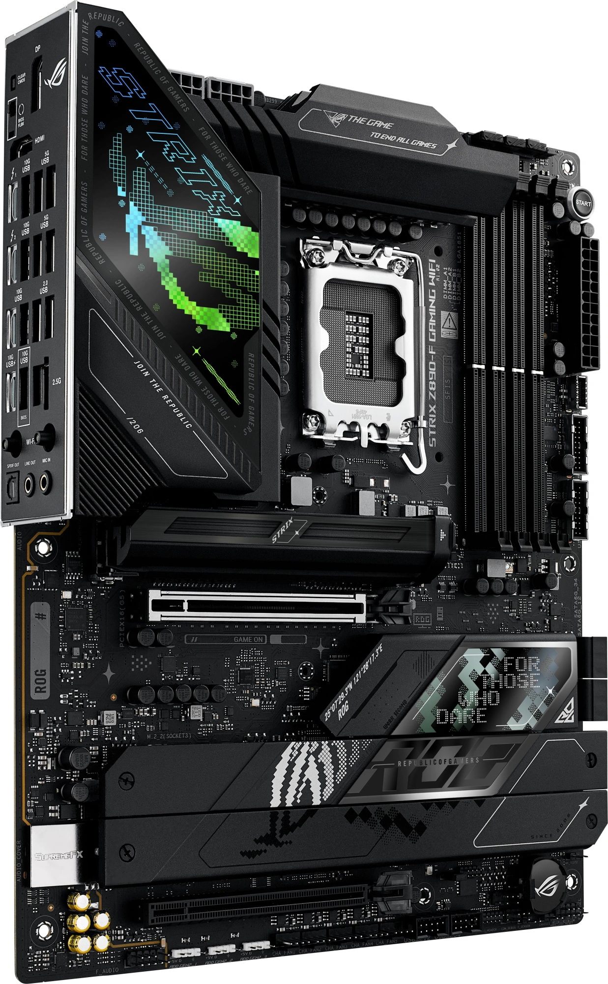 Материнская плата Asus ROG STRIX Z890-F GAMING WIFI Soc-1851 Intel Z890 4xDDR5 ATX AC`97 8ch(7.1) 2.5Gg RAID+HDMI+DP — миниатюра 3