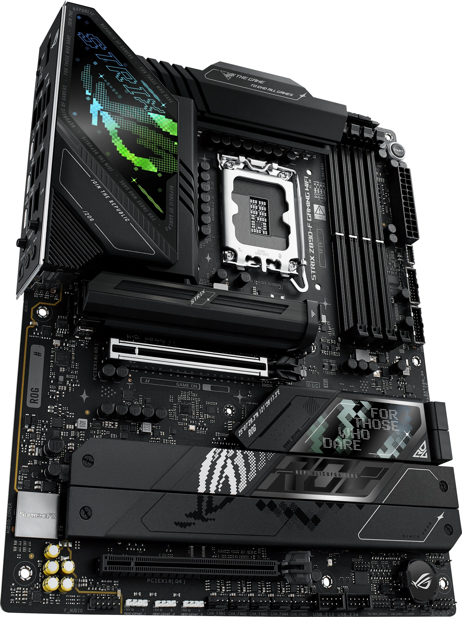 Материнская плата Asus ROG STRIX Z890-F GAMING WIFI Soc-1851 Intel Z890 4xDDR5 ATX AC`97 8ch(7.1) 2.5Gg RAID+HDMI+DP — миниатюра 4