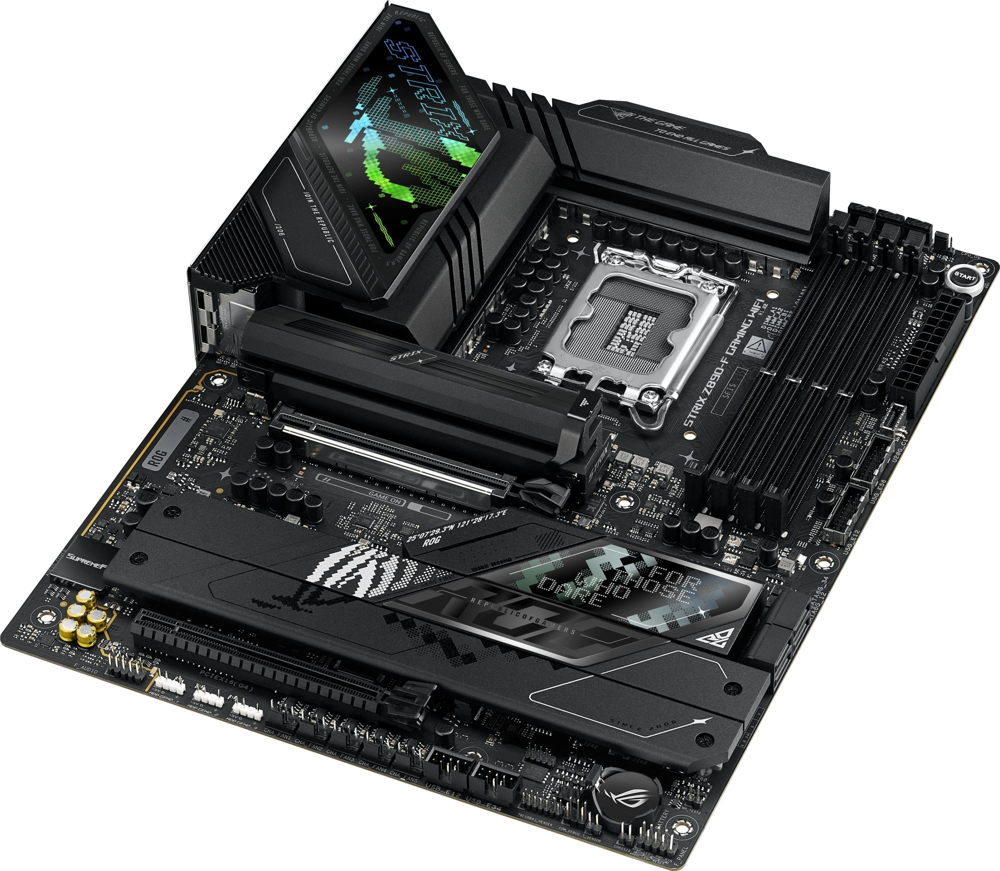Материнская плата Asus ROG STRIX Z890-F GAMING WIFI Soc-1851 Intel Z890 4xDDR5 ATX AC`97 8ch(7.1) 2.5Gg RAID+HDMI+DP — миниатюра 6