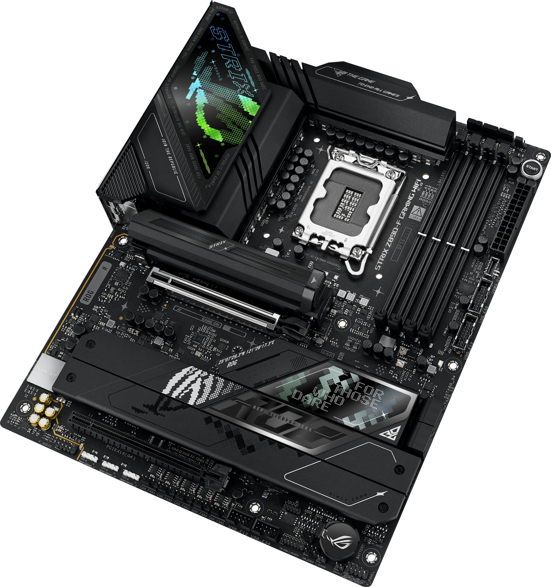 Материнская плата Asus ROG STRIX Z890-F GAMING WIFI Soc-1851 Intel Z890 4xDDR5 ATX AC`97 8ch(7.1) 2.5Gg RAID+HDMI+DP — миниатюра 8