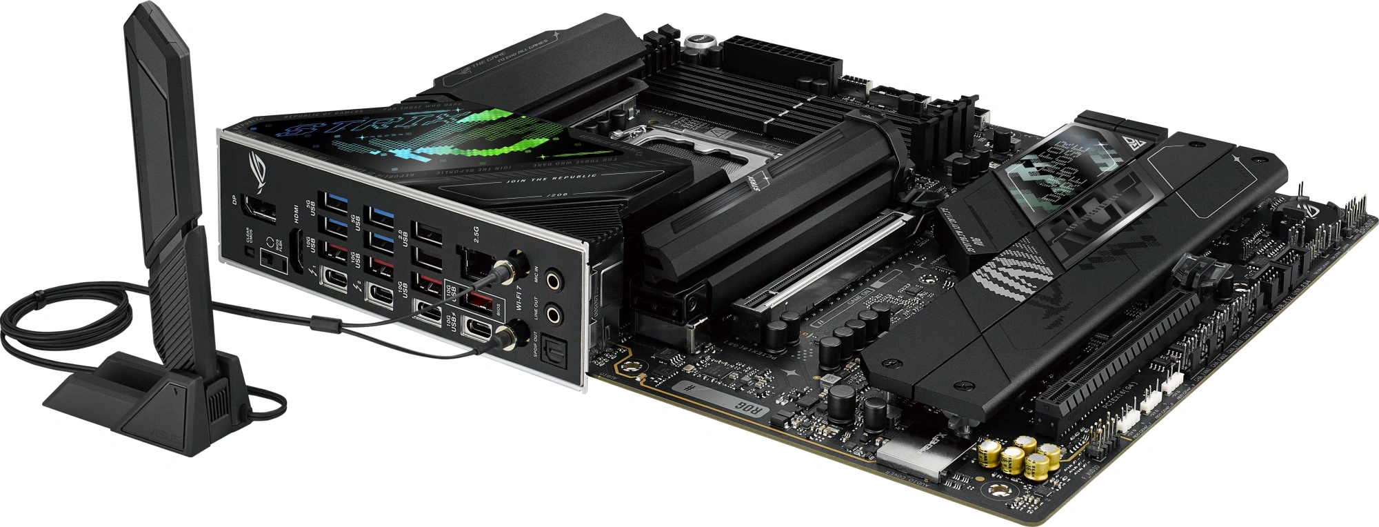 Материнская плата Asus ROG STRIX Z890-F GAMING WIFI Soc-1851 Intel Z890 4xDDR5 ATX AC`97 8ch(7.1) 2.5Gg RAID+HDMI+DP — миниатюра 10