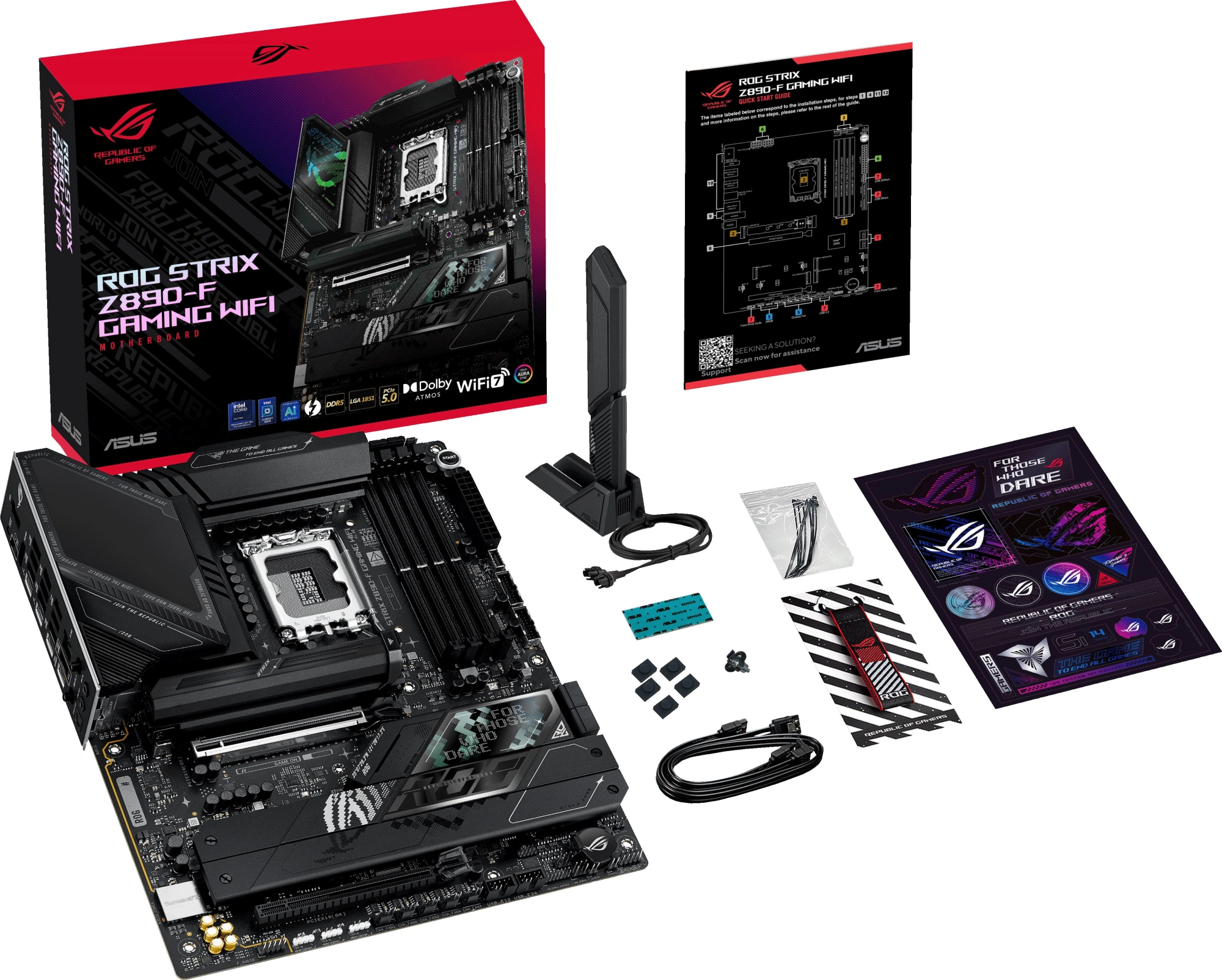Материнская плата Asus ROG STRIX Z890-F GAMING WIFI Soc-1851 Intel Z890 4xDDR5 ATX AC`97 8ch(7.1) 2.5Gg RAID+HDMI+DP — миниатюра 12