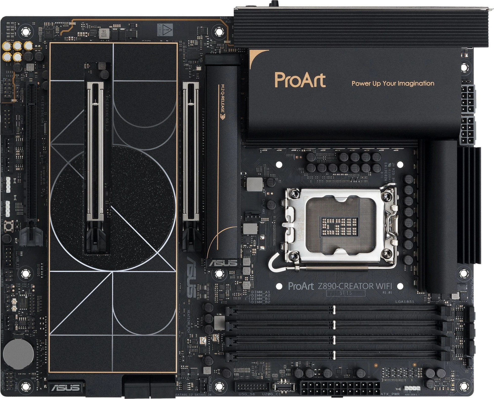Материнская плата Asus PROART Z890-CREATOR WIFI Soc-1851 Intel Z890 4xDDR5 ATX AC`97 8ch(7.1) 1 x 10Gigabit + 1 x 2.5Gigabit RAID+HDMI+DP — фото 1