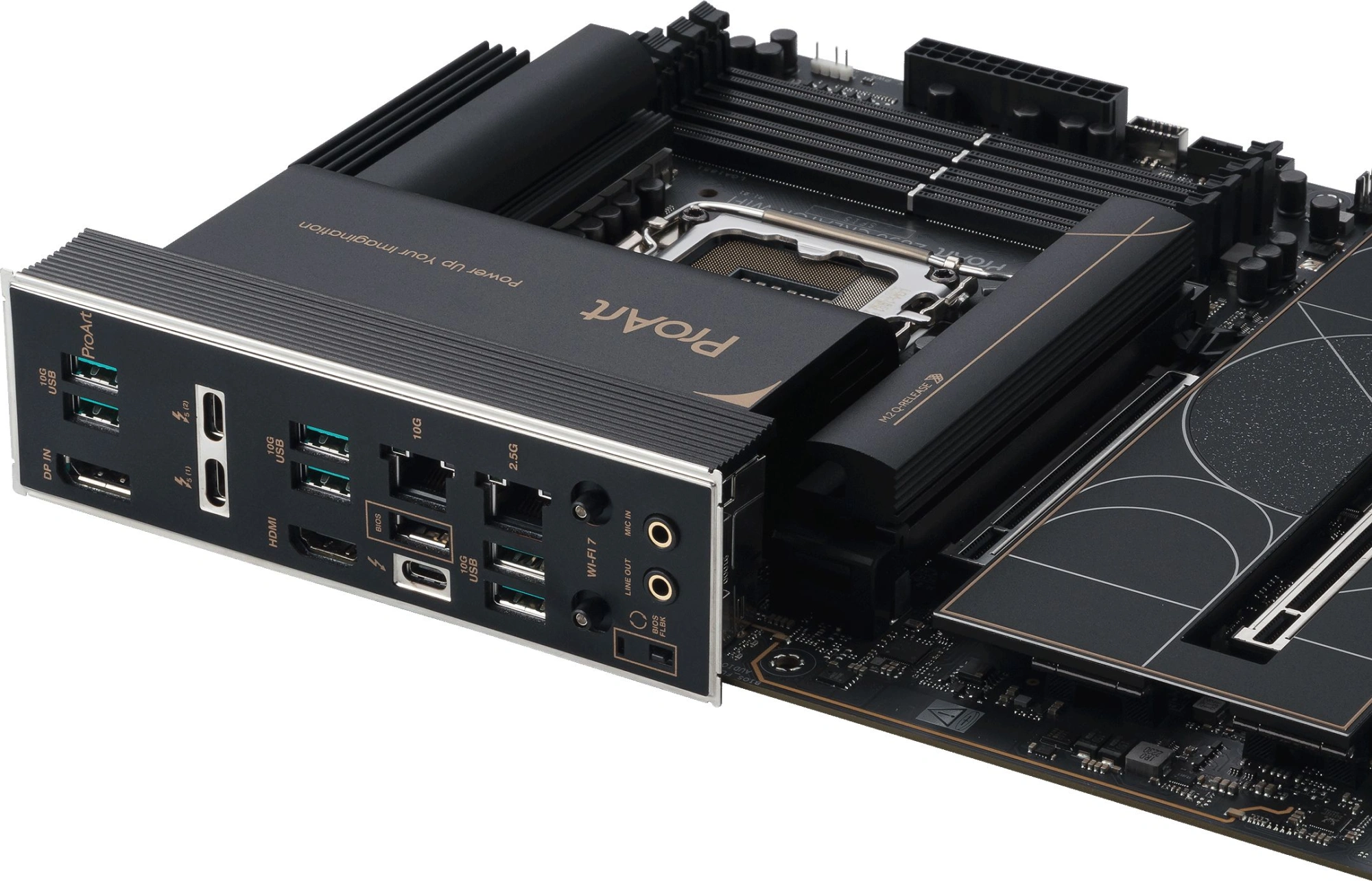 Материнская плата Asus PROART Z890-CREATOR WIFI Soc-1851 Intel Z890 4xDDR5 ATX AC`97 8ch(7.1) 1 x 10Gigabit + 1 x 2.5Gigabit RAID+HDMI+DP — миниатюра 10