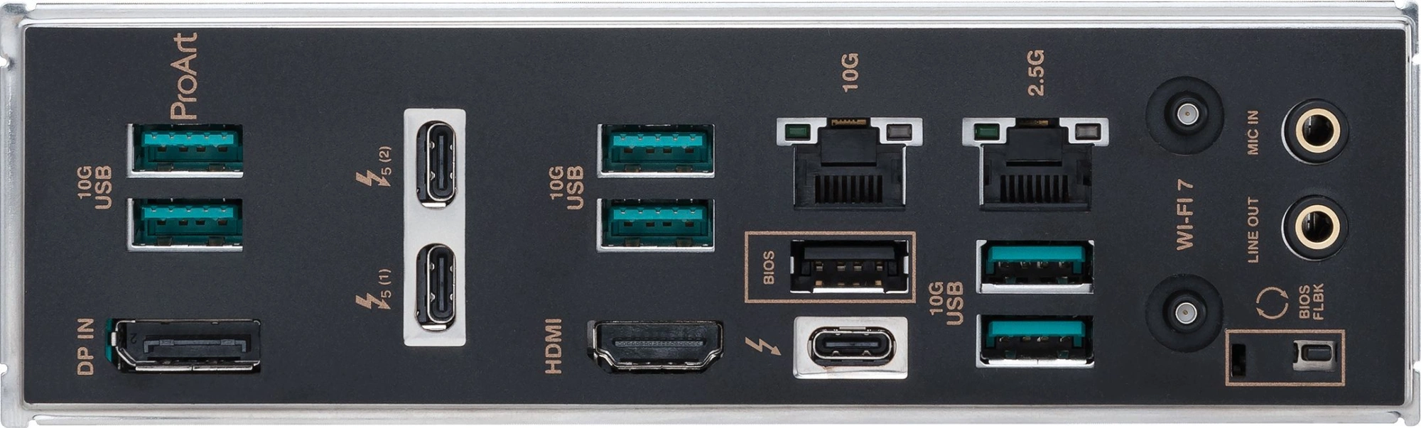 Материнская плата Asus PROART Z890-CREATOR WIFI Soc-1851 Intel Z890 4xDDR5 ATX AC`97 8ch(7.1) 1 x 10Gigabit + 1 x 2.5Gigabit RAID+HDMI+DP — миниатюра 8