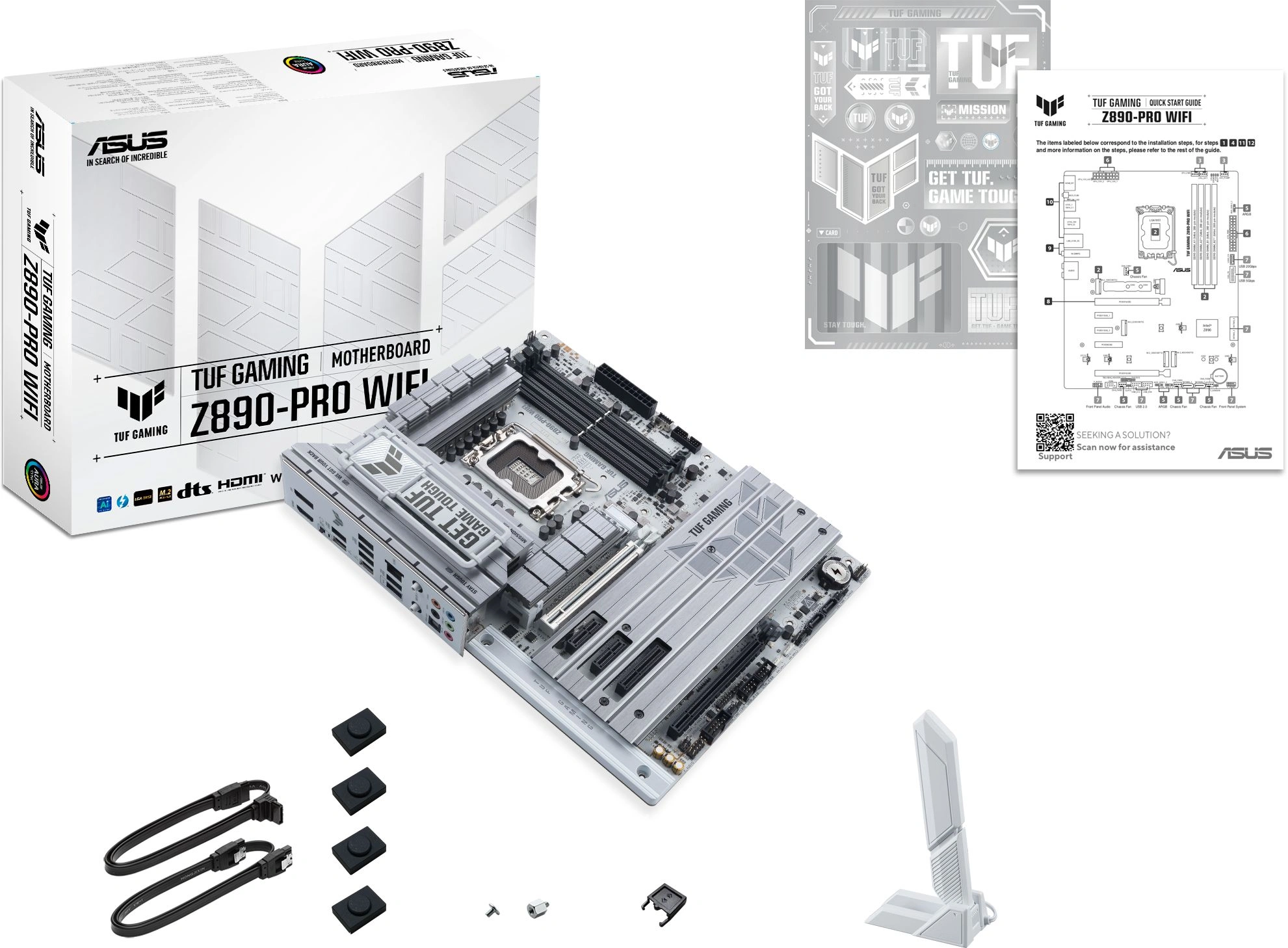 Материнская плата Asus TUF GAMING Z890-PRO WIFI Soc-1851 Intel Z890 4xDDR5 ATX AC`97 8ch(7.1) 2.5Gg RAID+HDMI+DP — миниатюра 4