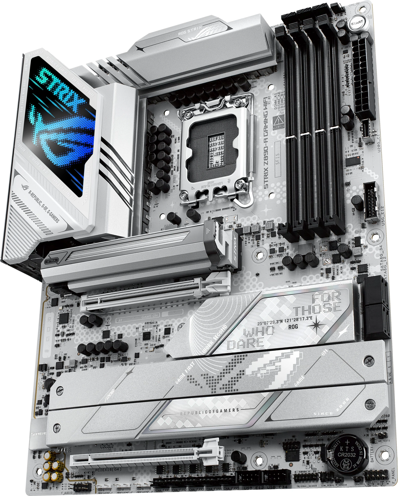 Материнская плата Asus ROG STRIX Z890-A GAMING WIFI Soc-1851 Intel Z890 4xDDR5 ATX AC`97 8ch(7.1) 2.5Gg RAID+HDMI+DP — миниатюра 2