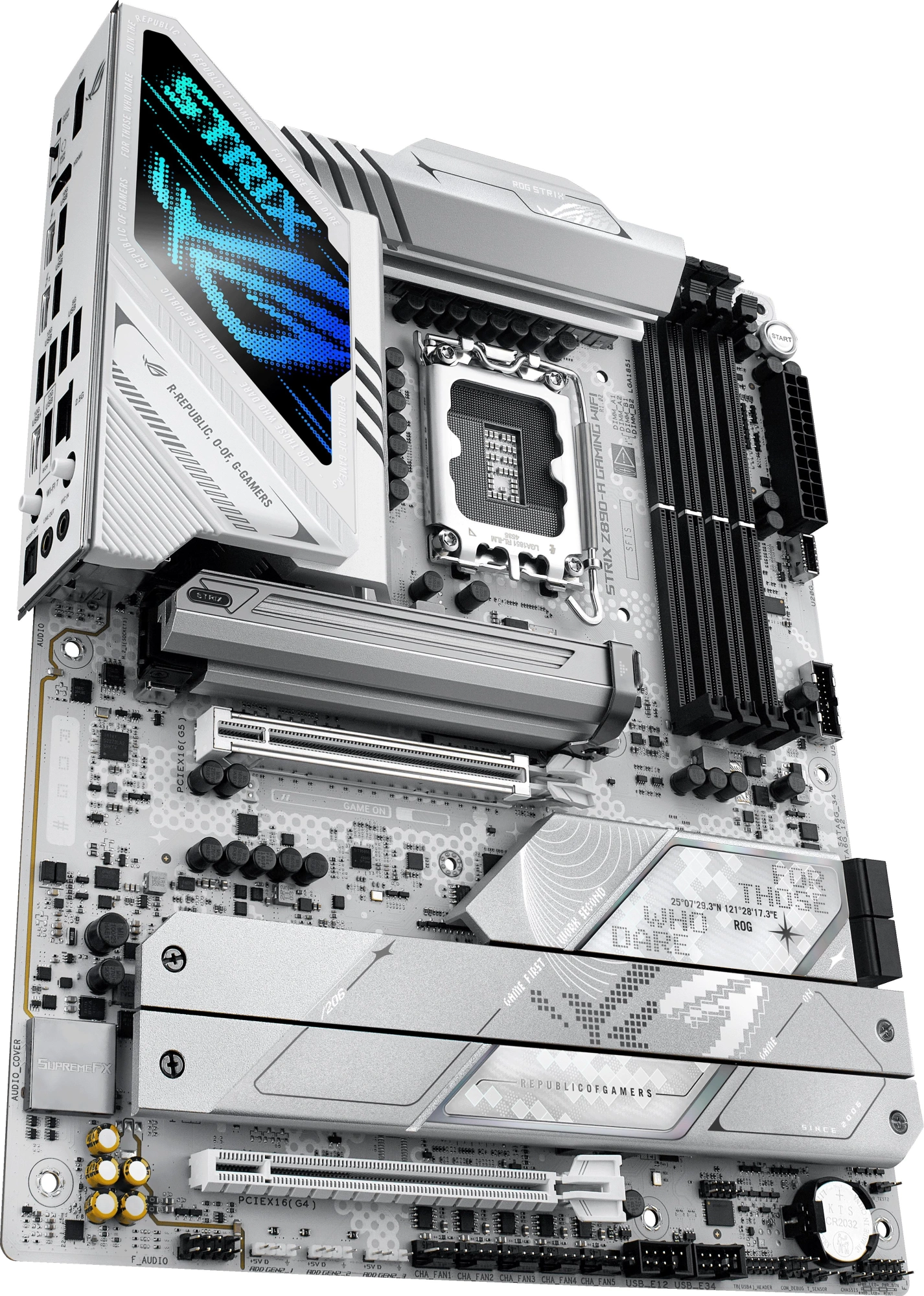 Материнская плата Asus ROG STRIX Z890-A GAMING WIFI Soc-1851 Intel Z890 4xDDR5 ATX AC`97 8ch(7.1) 2.5Gg RAID+HDMI+DP — миниатюра 3
