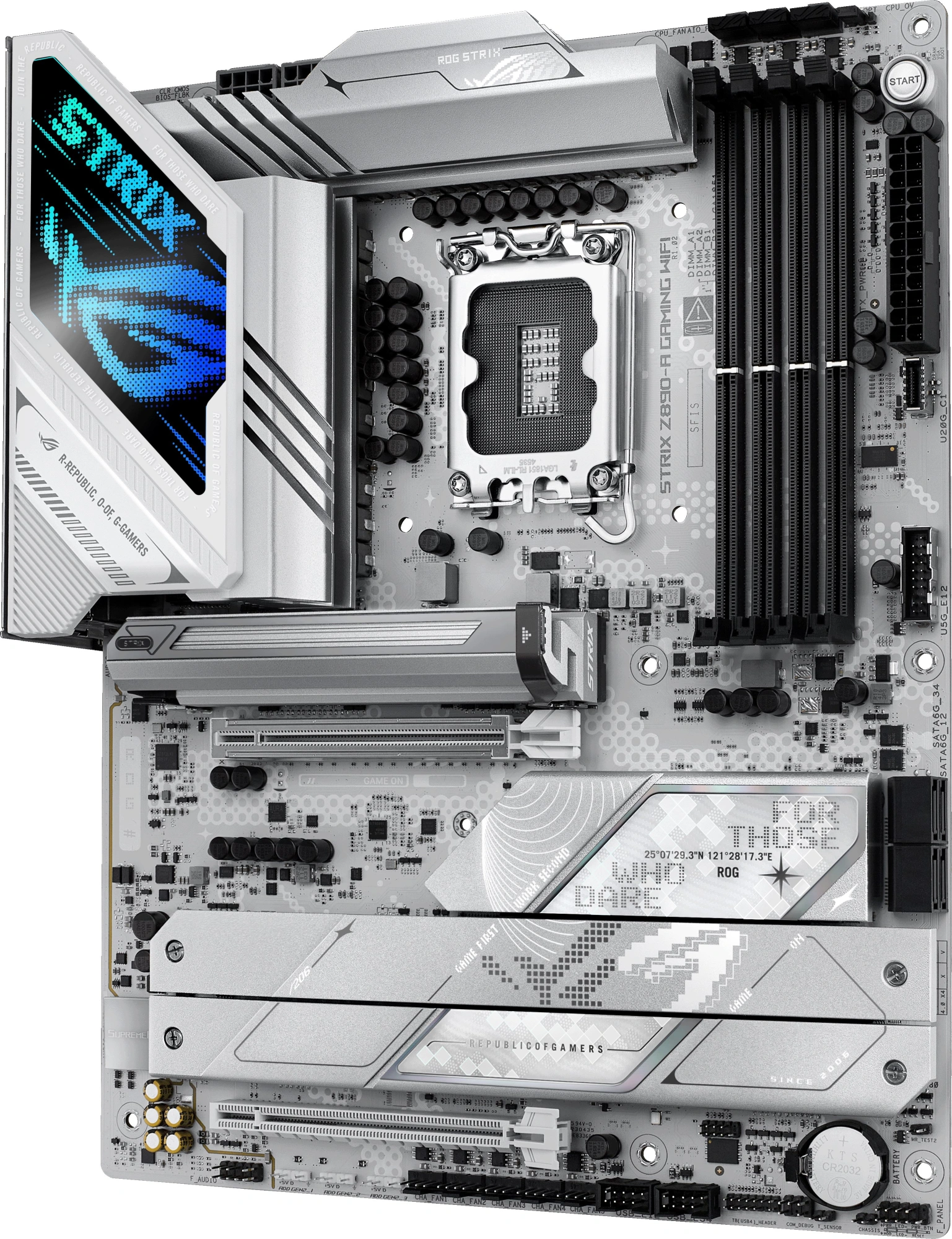 Материнская плата Asus ROG STRIX Z890-A GAMING WIFI Soc-1851 Intel Z890 4xDDR5 ATX AC`97 8ch(7.1) 2.5Gg RAID+HDMI+DP — миниатюра 5